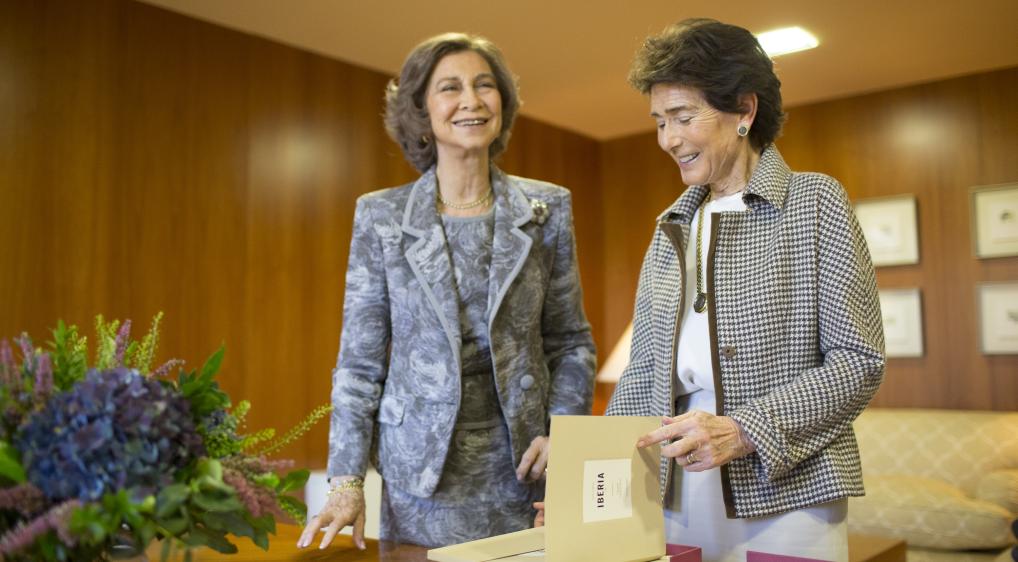 S.M. la Reina Doña Sofía con Paloma O'Shea, Presidenta Fundadora de la Escuela Superior de Música Reina Sofía